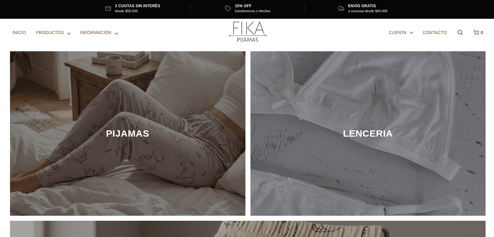 Captura de FikaStore